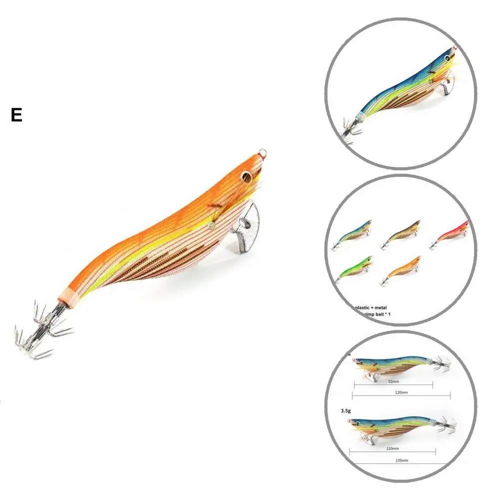

Practical Fishing Lure Vibrant 3D Eyes Fishing Lure Artificial Squid Hook Jig Lures Fishing Bait 15g/21g