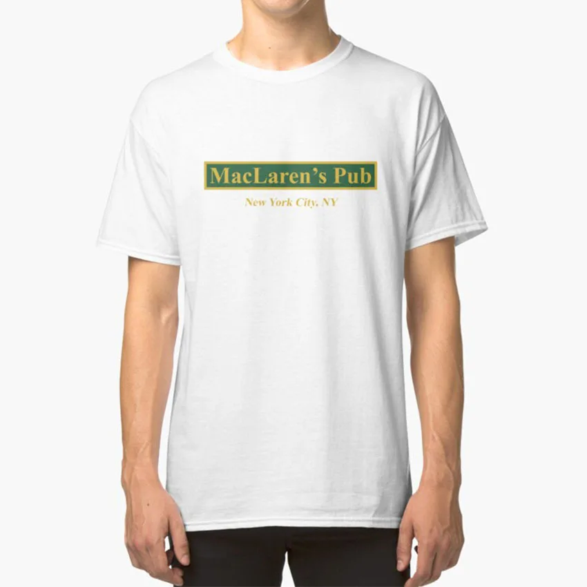 

Maclaren's Pub New York – How I Met Your Mother T-Shirt Maclarens Pub Maclarens New York How I Met Your Mother Himym Blue French