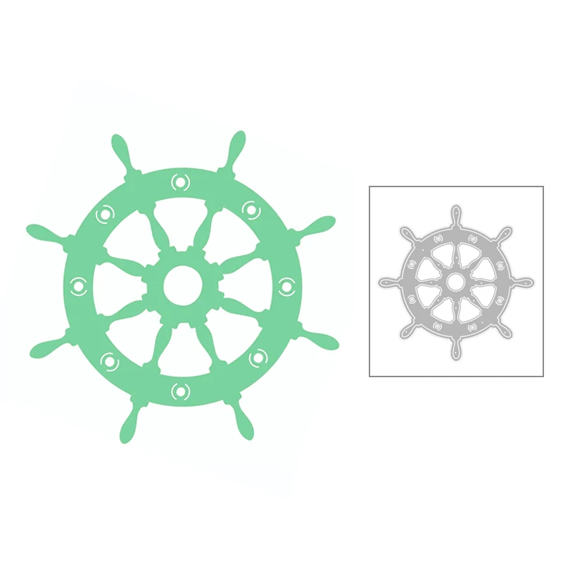 Новинка 2020 пиратский корабль Круглый Руль шестеренка тиснение металлические