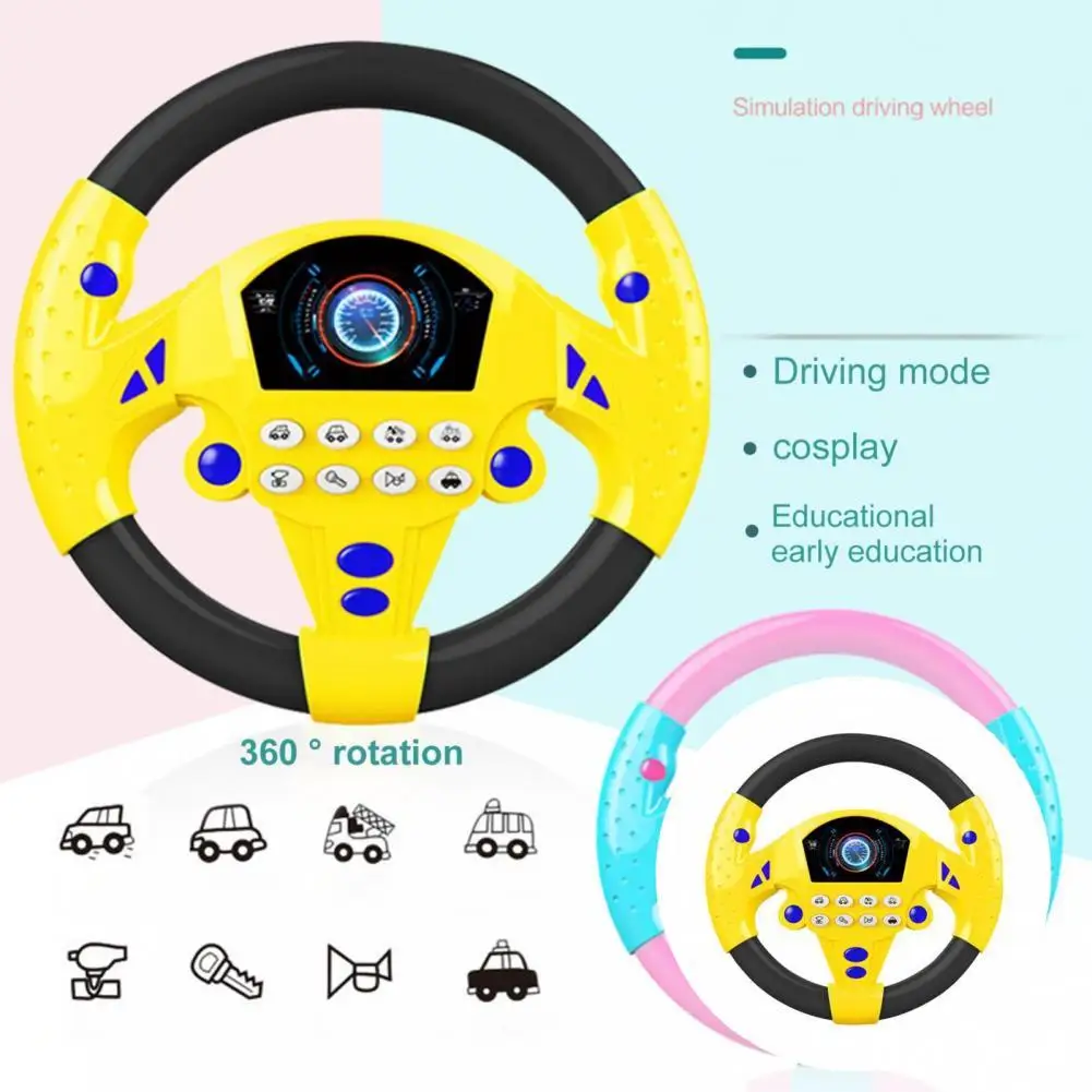 

Plastic Universal Interactive Toys Simulated Driving Controller Easily Installation for Family