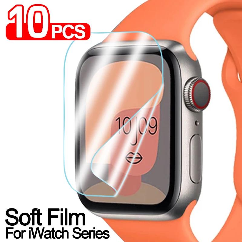 

Full Screen Protector for Apple Watch 1 2 3 38mm 42mm Soft Clear Protective Film for iWatch Series 4 5 6 SE 40MM 44MM Not Glass