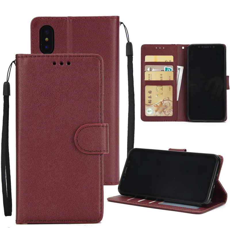 Роскошный чехол из искусственной кожи с отделениями для карт откидной Чехол