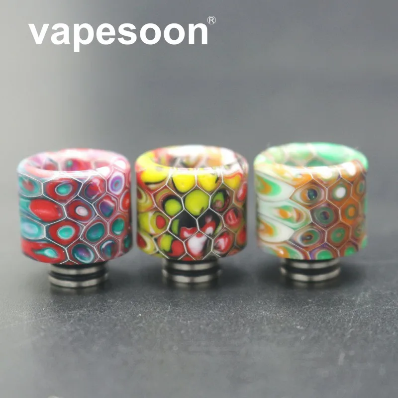 

10pcs Hight quality Two in one 510 to 810 Drip Tip Snake Resin for TFV12 Prince /UFORCE T2/Drag 2/ Luxe Kit/Skrr Tank