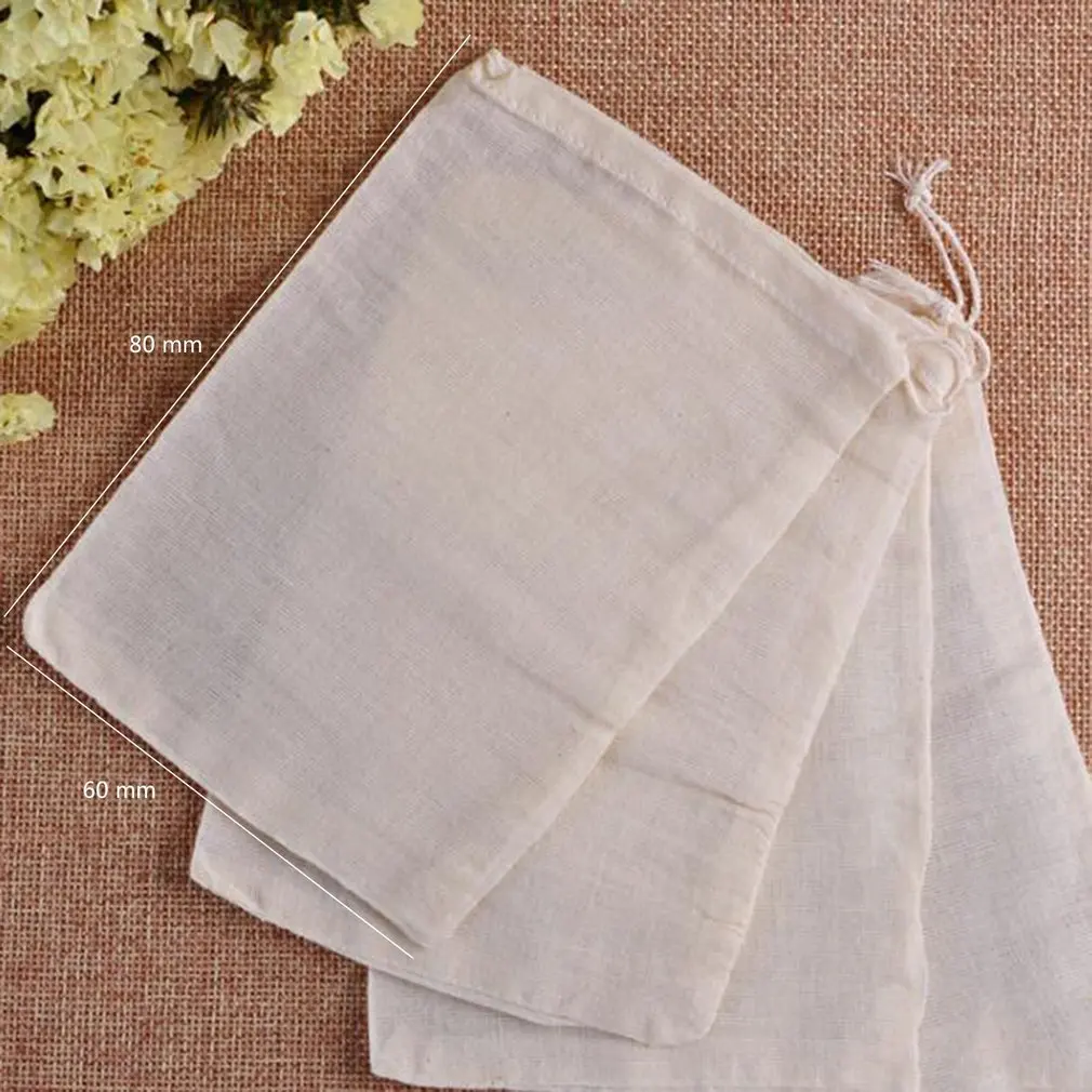 

30x35cm 1Pcs Non-Woven Paper Empty Draw String Teabags Heat Seal Filter Herb Loose Tea Bag Pouch