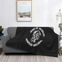 son of anarchy 2029 blanket bedspread bed plaid large blanket tablecoths of table beach towel