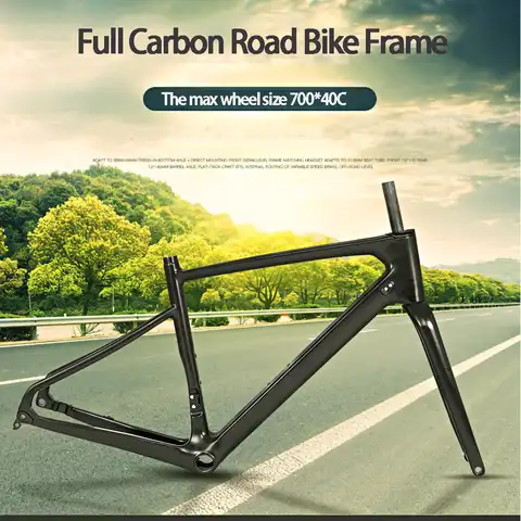 700C без логотипа R7 гравий, карбоновый цвет, рамка велосипеда, дисковый тормоз, сквозь ось 12x100 мм, 12x142 мм, внутренний кабель, наборы