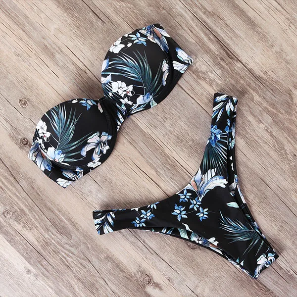 

Bikini Swimwear Women Swimsuit 2021 Leopard Brazilian Bikini Set Push Up Bathing Suit Female Summer Beach Wear Biquini