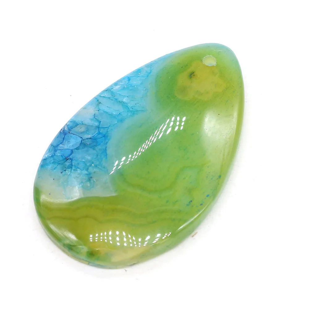 

Natural Stone Pendant Water Drop Pendant for Women Jewelry Accessories Making Necklace Reiki Healing Gift Size 30x45 mm