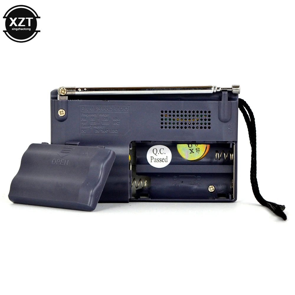 Портативный мини радиоприемник ручной двухдиапазонный AM FM музыкальный плеер