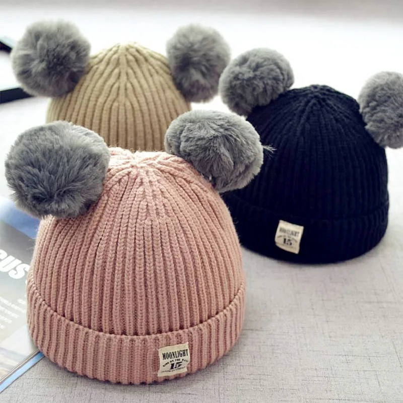 

Вязаный комплект из шапки и шарфа для девочек, 6-24 месяцев, зимний, Шапочка-шарф