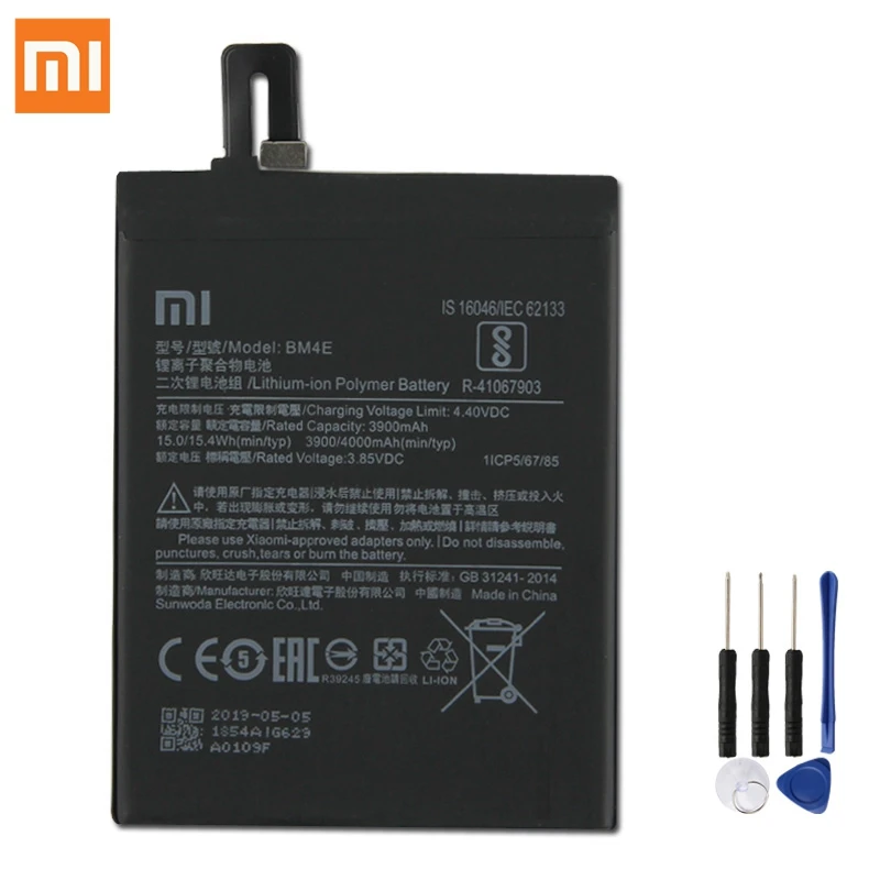 Xaio mi сменный аккумулятор BM4E для Xiaomi mi Pocophone F1 BM4E подлинный Аккумулятор для телефона 4000 мАч