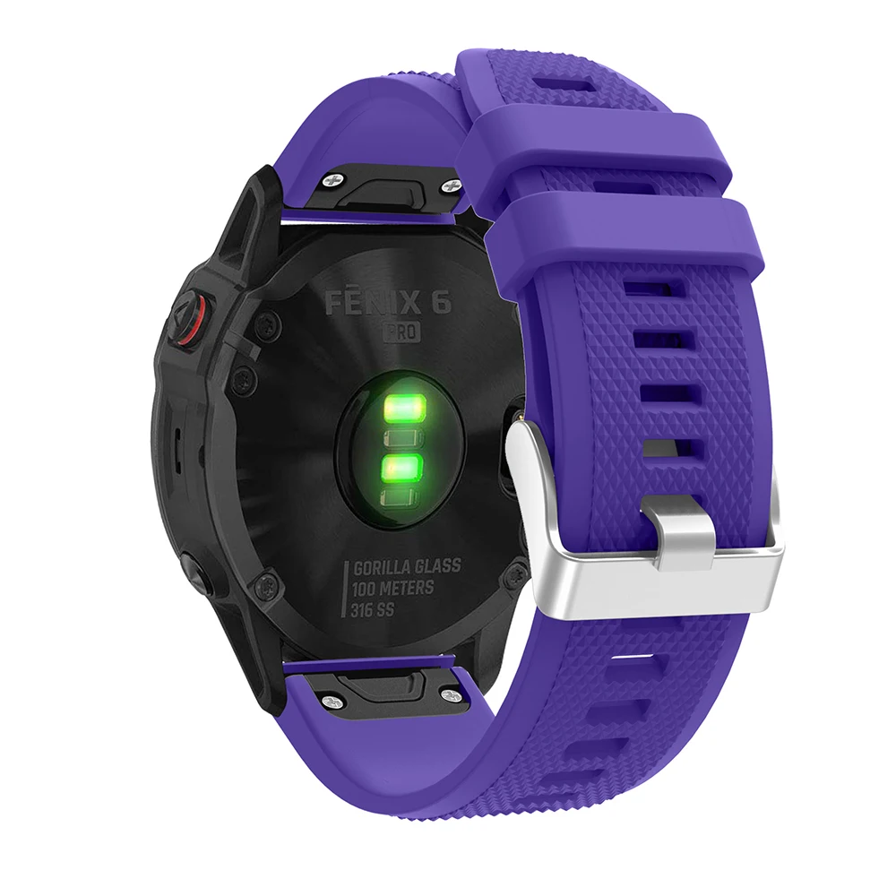 22 мм силиконовый ремешок для Garmin Fenix 6/5/5 Plus Quick Release Band для Garmin Forerunner 935/Instinct/Quatix 5 Smart Watch band