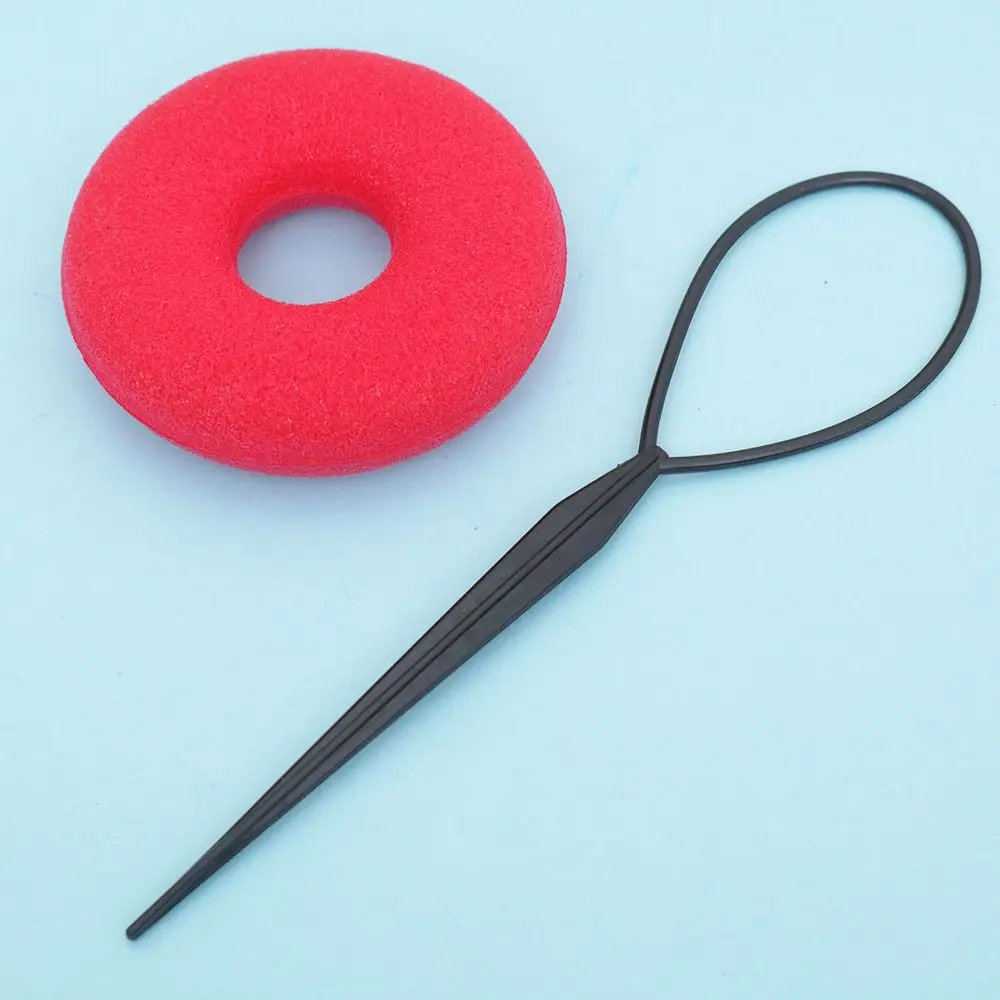 Цветочный инструмент круглой формы для укладки волос губка женщин и девушек