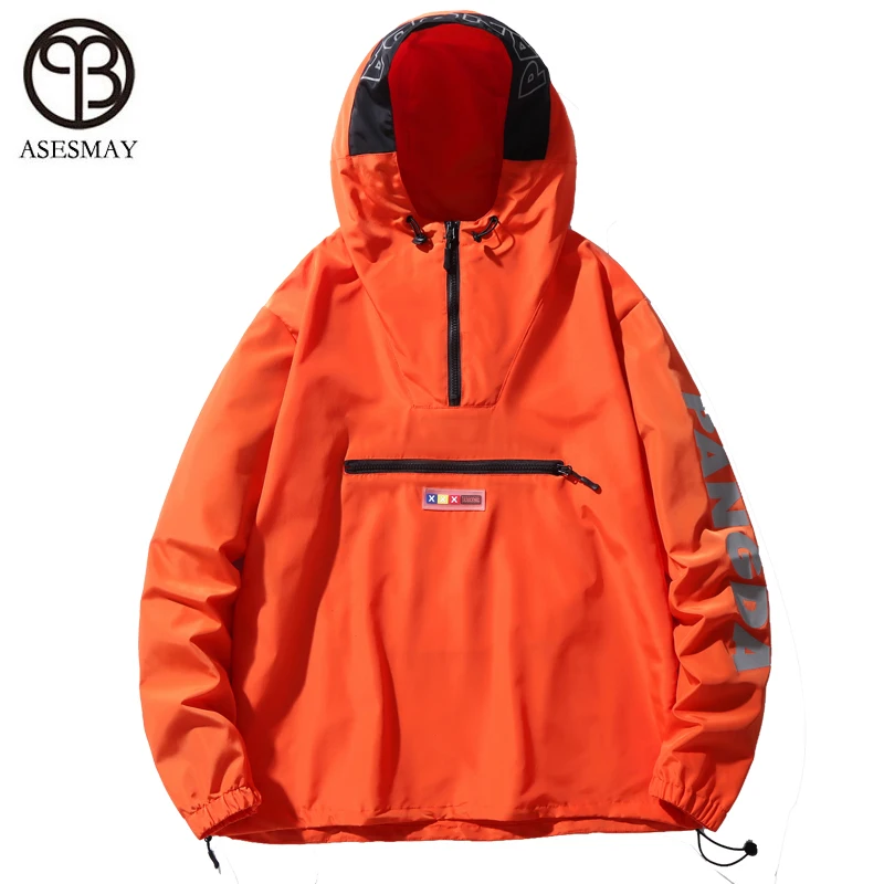 Asesmay мужские куртки с капюшоном Новые лоскутные цветные пуловеры модный