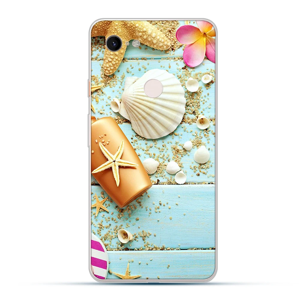 

ciciber Beach shell starfish Case for Google Pixel 4 3 XL Soft Silicone TPU Cover for Google Pixel 2 3a XL Funda Cover Capa Cute