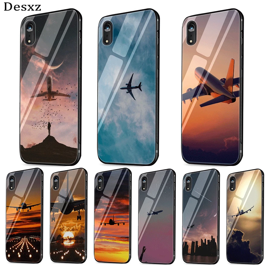 Чехол для телефона из ТПУ и стекла iPhone 5 5S 6 6s 7 8 Plus X XS XR Max 11 Pro Max|Чехлы-накладки| |