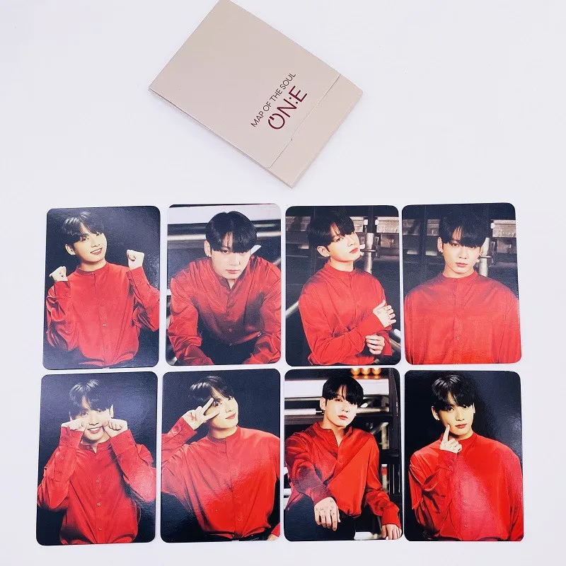 

New Kpop Bangtan Boys JK The Same Small LOMO Cards Clear Portray Photo Postcards 8Pcs/Set Fans Gifts 7*10CM HD Photocard