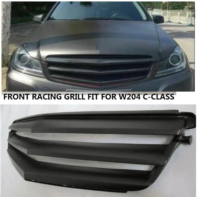 Матовый черный Передний гоночный гриль CITYCARAUTO из углеродного волокна решетка для