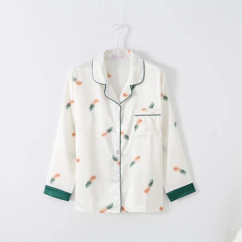 Женский пижамный комплект из 7 предметов шелковые элегантные шорты с принтом топ