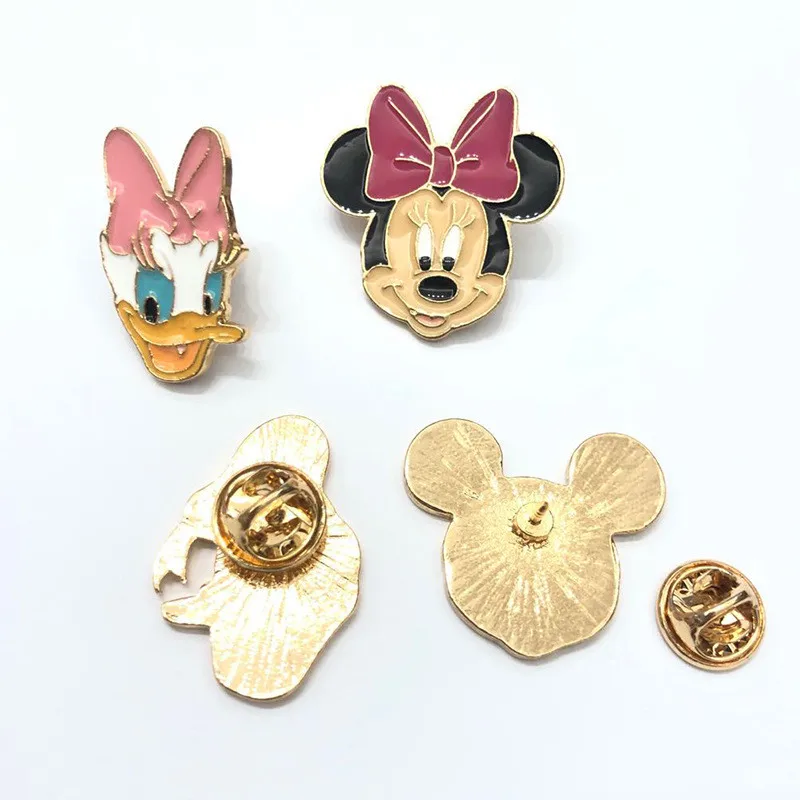 Брошь с эмалью в виде мультяшных животных Микки Минни Маус Дональд Дак две белки