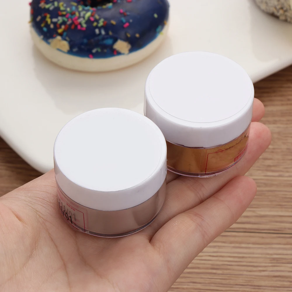 1 банка блестящая вспышка высокого качества золотистая серебристая форма для