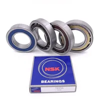 NSK Brand  1 Pair 7005 7005C 2RZ P4 DF DB 25x47x12 25x47x24 Sealed Angular Contact Bearings Speed Spindle Bearings CNC ABEC-7