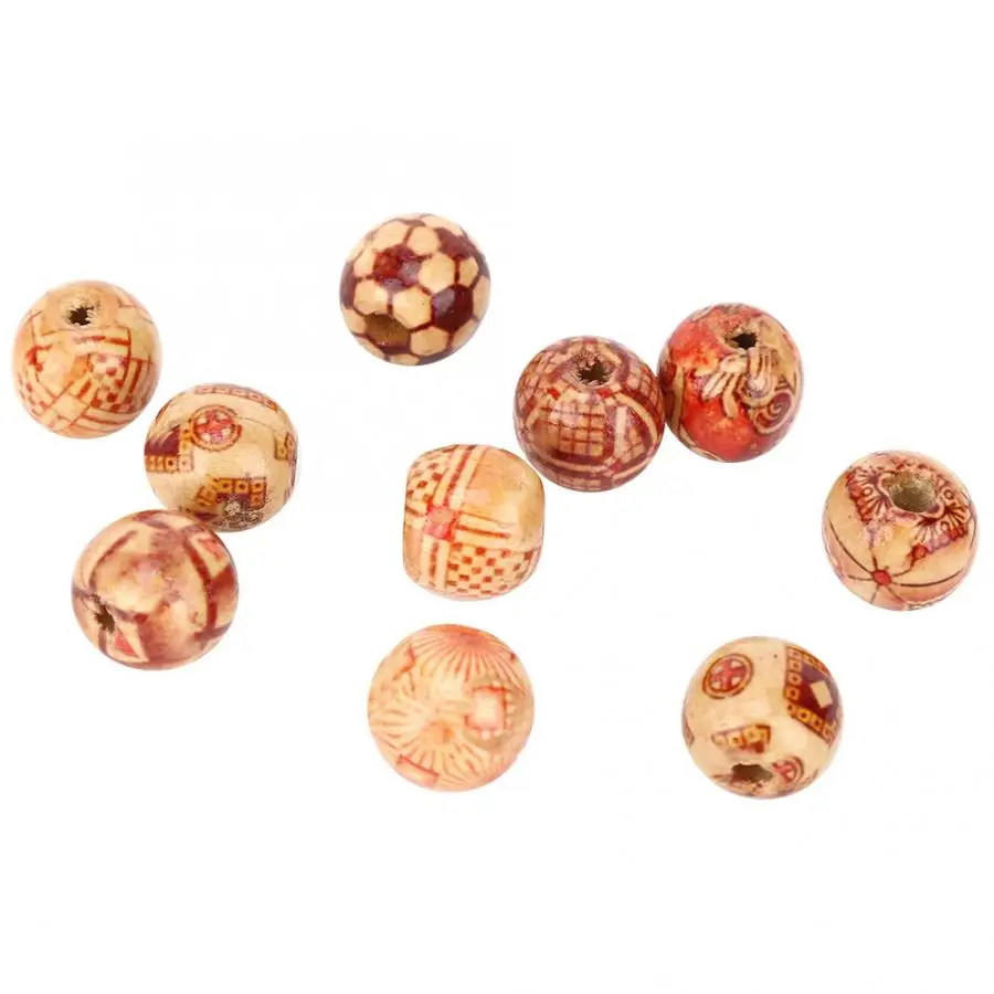 200 шт. 14 мм круглые деревянные бусины набор красочных бусин ювелирный