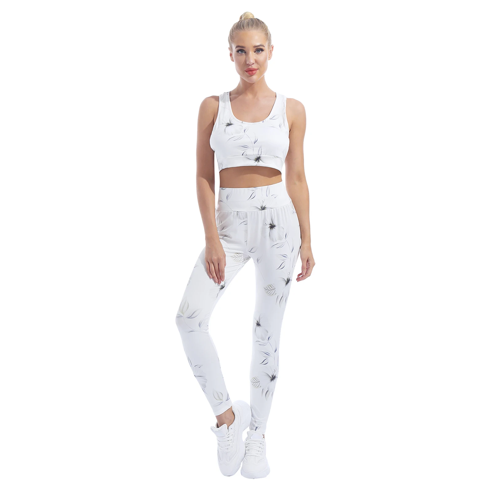 Спортивные костюмы для йоги 2 шт. летняя спортивная одежда женский спортивный