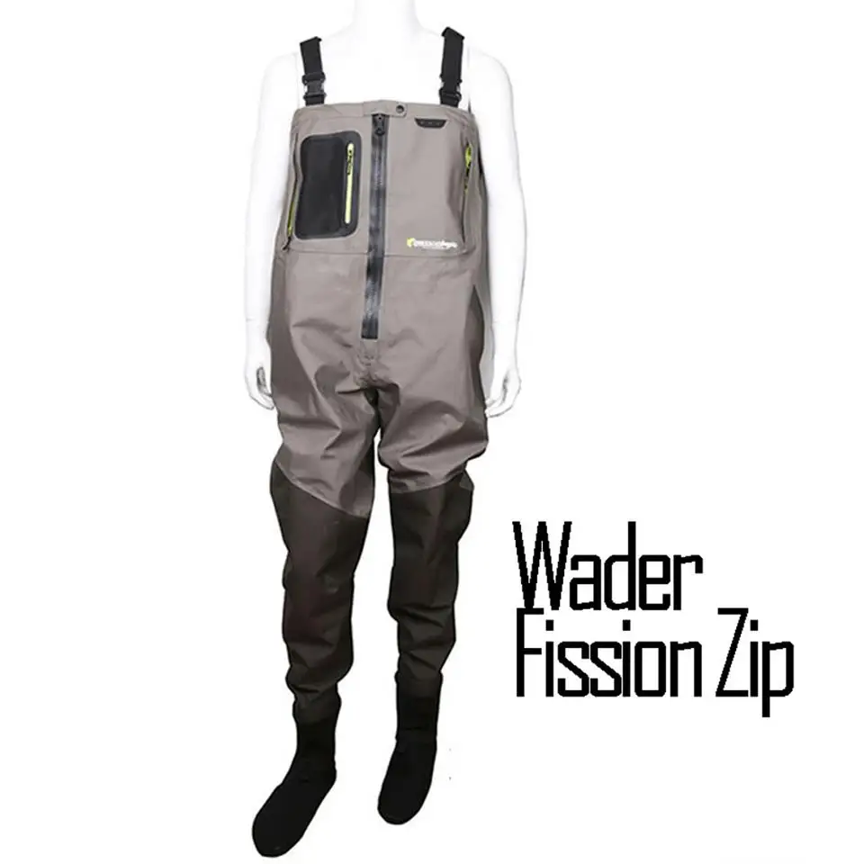Wader Fission Zip Maximumcatch Открытый чулок светильник для ног вес дышащий Fly Рыбалка болотные водонепроницаемый болотные штаны - Цвет: Wader Fission Zip