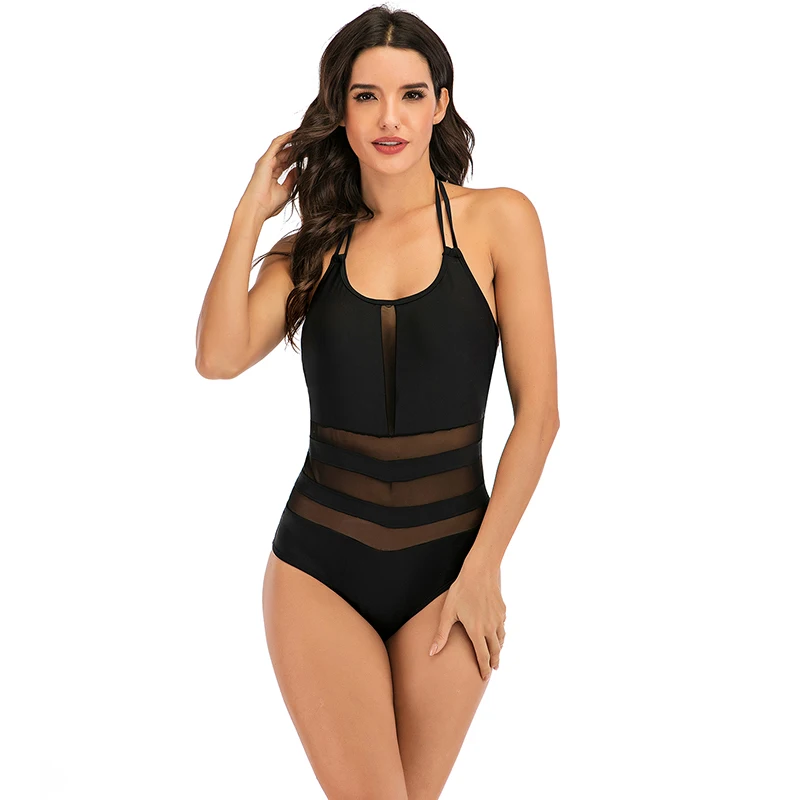 Цельный купальник для женщин большого размера плюс бикини 2020 спортивный цельный