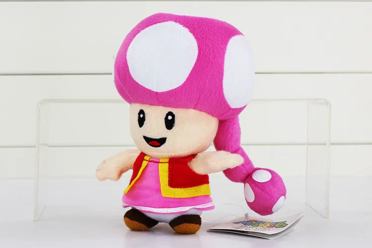 12 см-25 см Super Mario Bros Yoshi приведение бу Принцесса Персик гриб Toadette Goomba Koopa застенчивый парень сухие кости плюшевые игрушки детские подарки - Цвет: 17cm style 18