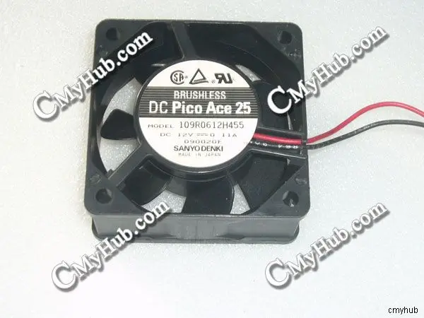 Для SANYO DENKI 109R0612H455 DC12V 0.11A 6020 6 см 60 мм 60x60x20 2 контактный охлаждающий