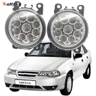 2 шт., светодиодсветодиодный Противотуманные фары для Daewoo Nexia 2008, 2009, 2010, 2011, 2012, 13, 2014, 2015, 2016, 12 В, DRL