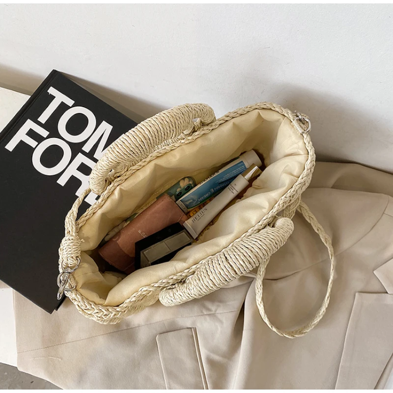 

Bolsos De Playa 2021 Large Straw Clutch Big Straw Weave Handbags Summer Tote Travel Luxury Shoulder Crossbody Bascket Beach Bag