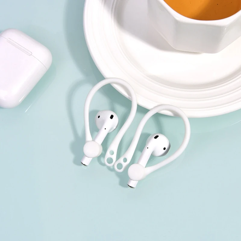 Силиконовые портативные крючки для наушников 1 пара анти потери AirPods наушники