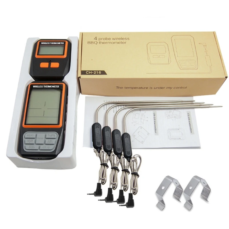 

Wireless Digital Grilling Thermometer for Cooking Smoking BBQ Ultra Accurate Wireless Meat Thermometer for Grilling Gift