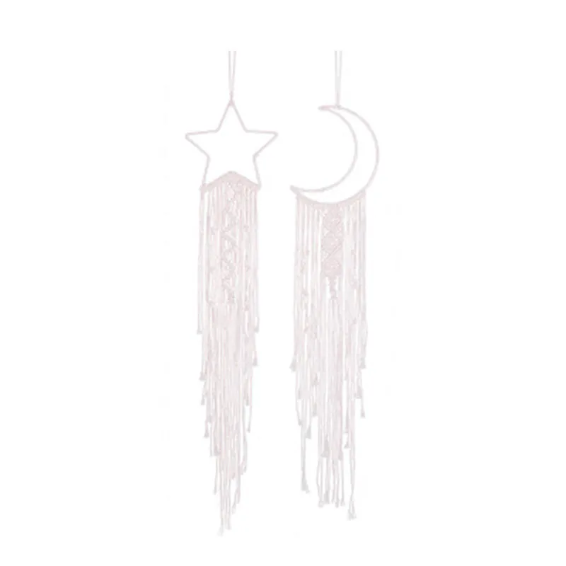 Луна и звезды макраме настенный гобелен в богемном стиле с Луной звездами Ловец