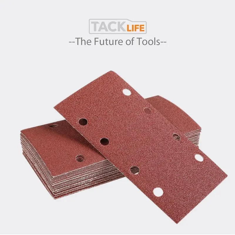

Hook/Loop 1/3 Sheet Sanding Sander Sandpaper Pads 20 Pack Mixed Grit 40 120