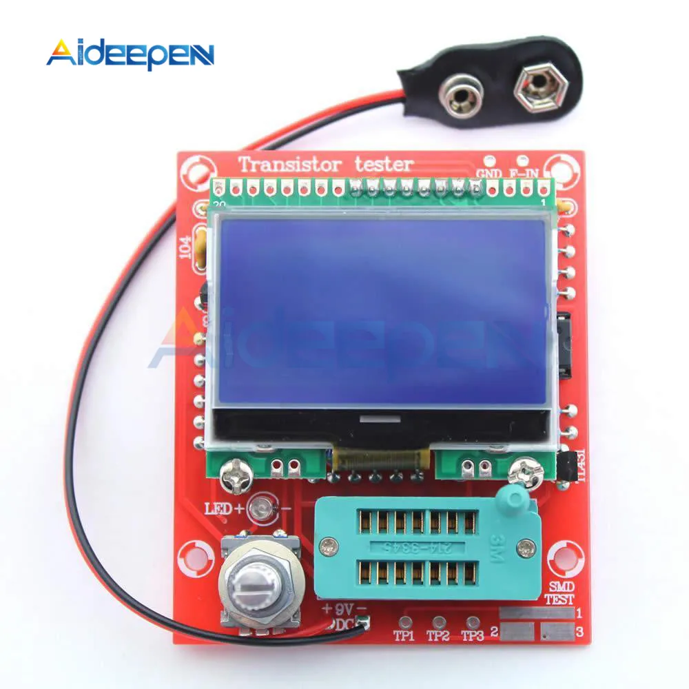 DIY KITS LCD M328 Transistor Tester LCR Diode Triode Capacitance ESR Voltage Meter PWM Square Wave Frequency Signal Generator