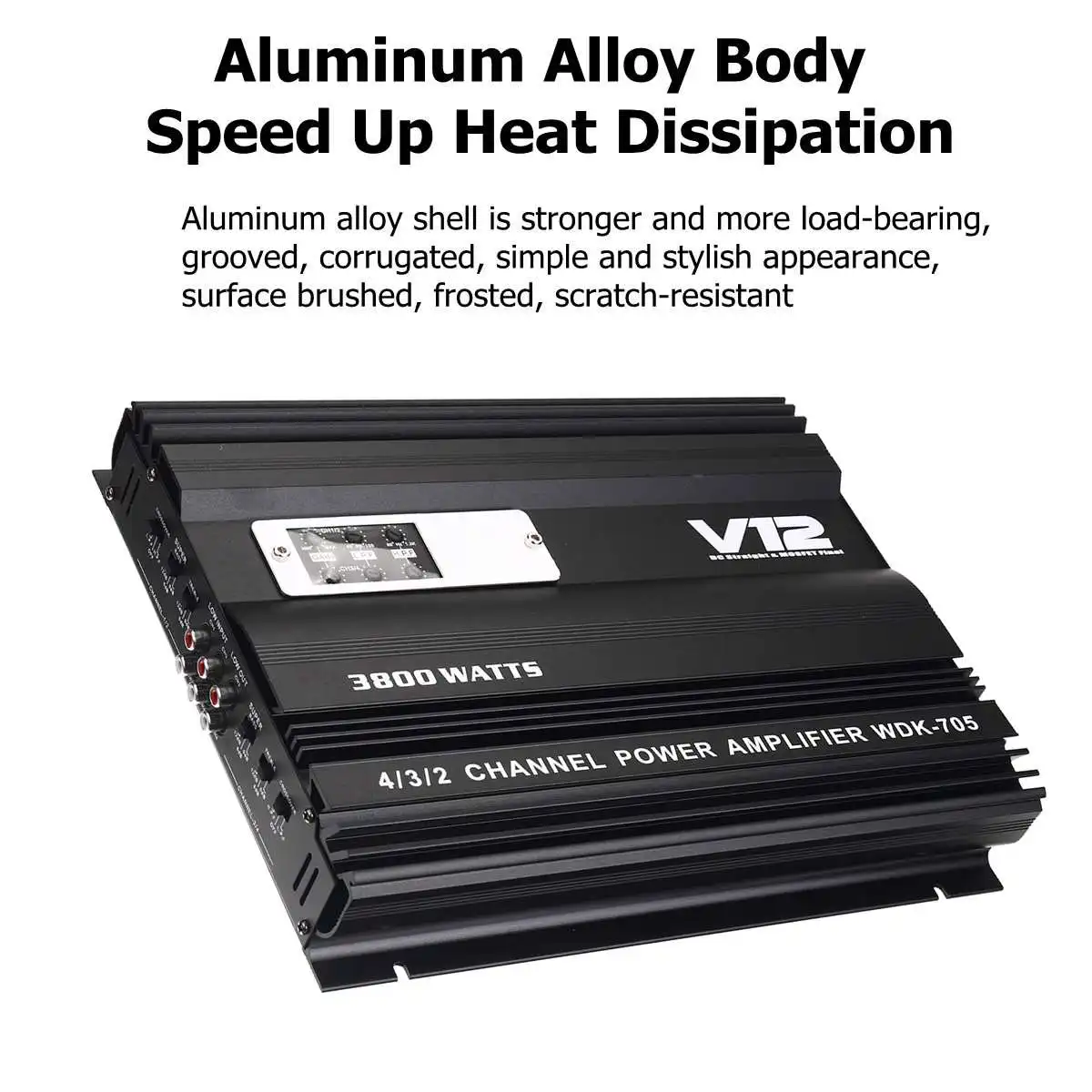 Автомобильный аудиоусилитель 4-канальный усилитель мощности стерео басовая