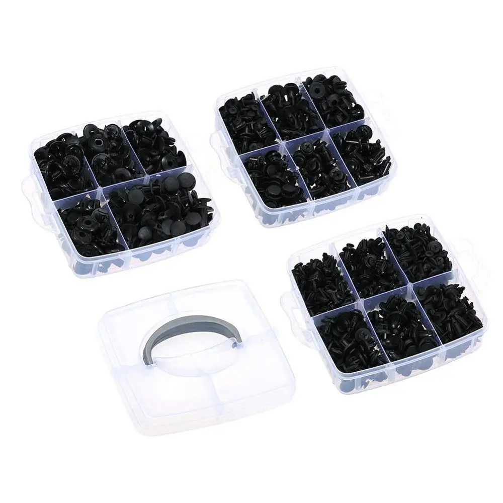 

620Pcs Car Accessories Trunk Screw Rivets Set Car Body Push Pin Bumper Fastener For Auto Retainer Rivet Plastic Clip E6Y0