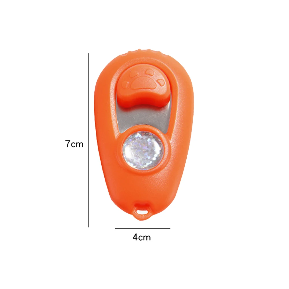 

1pc Pet Trainer Pet Dog Training Dog Clicker Adjustable Wrist Strap Sound Plastic Key Chain And Wrist Strap Doggy Pet Products