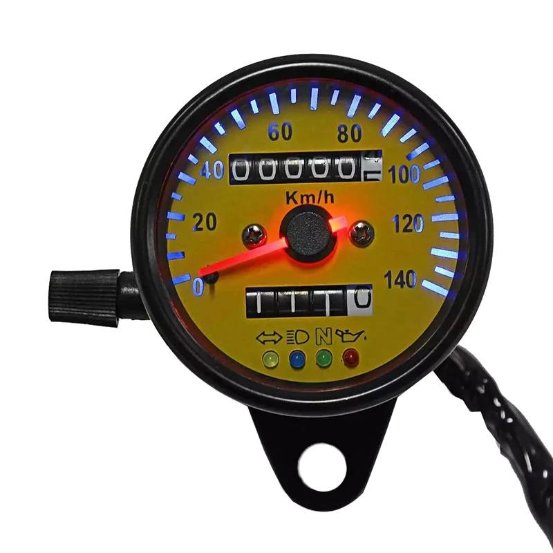 

Motorcycle Meter KM/H Speedometer Odometer Tachometer LED Backlight Screen Instruments
