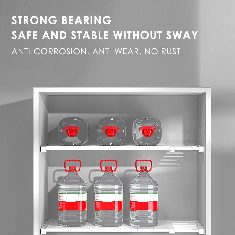 Регулируемый Кухонный органайзер пластиковая стойка для посуды полки хранения в