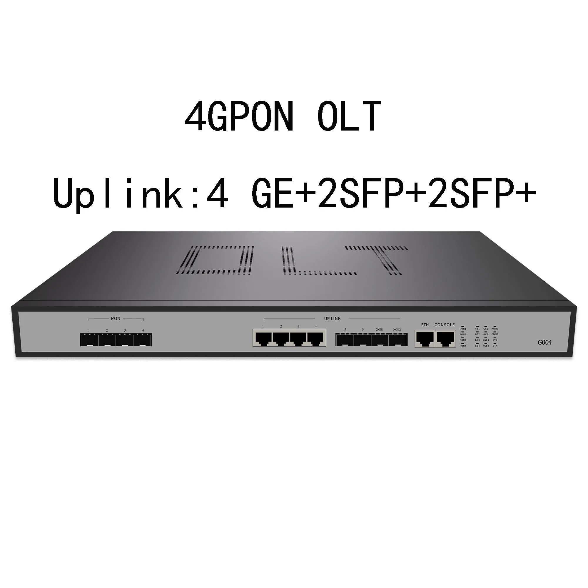 

free shipping 4 PON Ports GPON OLT 4 GE ports, 2SFP, 2SFP+(10GE) optical uplink ports, 4 GPON OLT