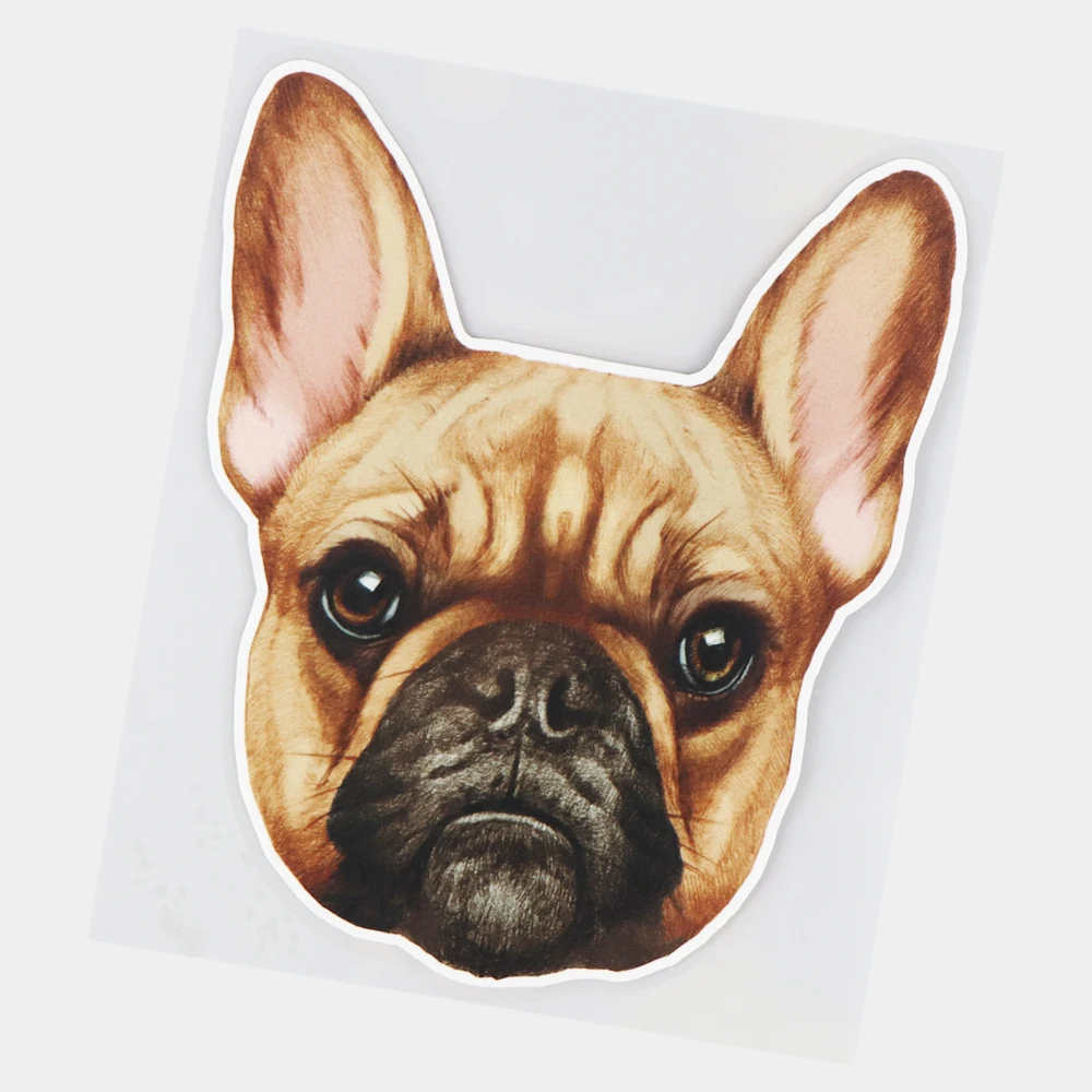 

JuYouHui Exterior Accessories Decal French Bulldog Cartoon Car Stickers Personality Windshield Decoration