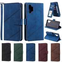 business leather wallet phone case for samsung galaxy s21 ultra s20 fe s10 s9 s8 plus note 8 9 10 20 j8 j6 card slot stand cover