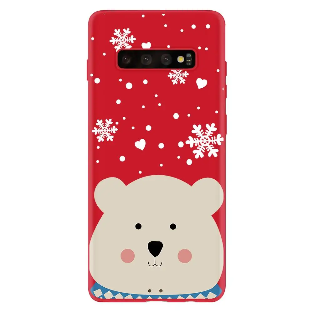sdhd1x4h Рождество год мультяшный чехол для samsung Galaxy S10 S9 S8 S6 S7 Edge Plus S10e J5 J7 J4 J6 плюс задний Чехол из мягкого ТПУ - Цвет: sdhd1x4h