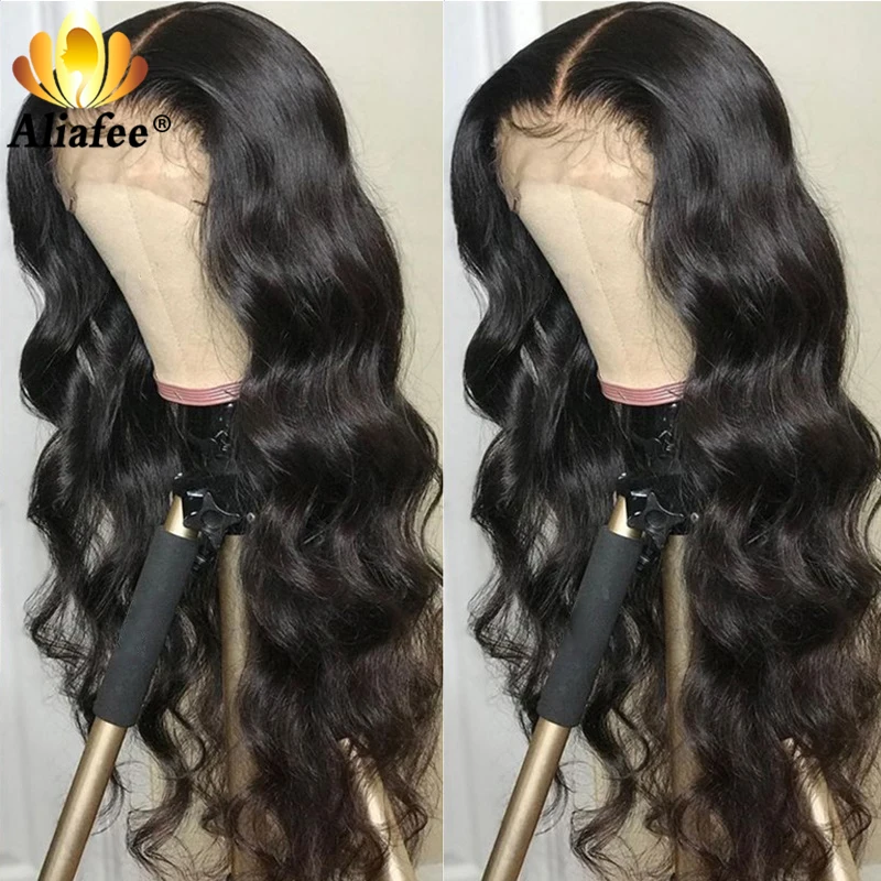 Прозрачный коричневый парик Ombre цветные человеческие волосы кружевные передние