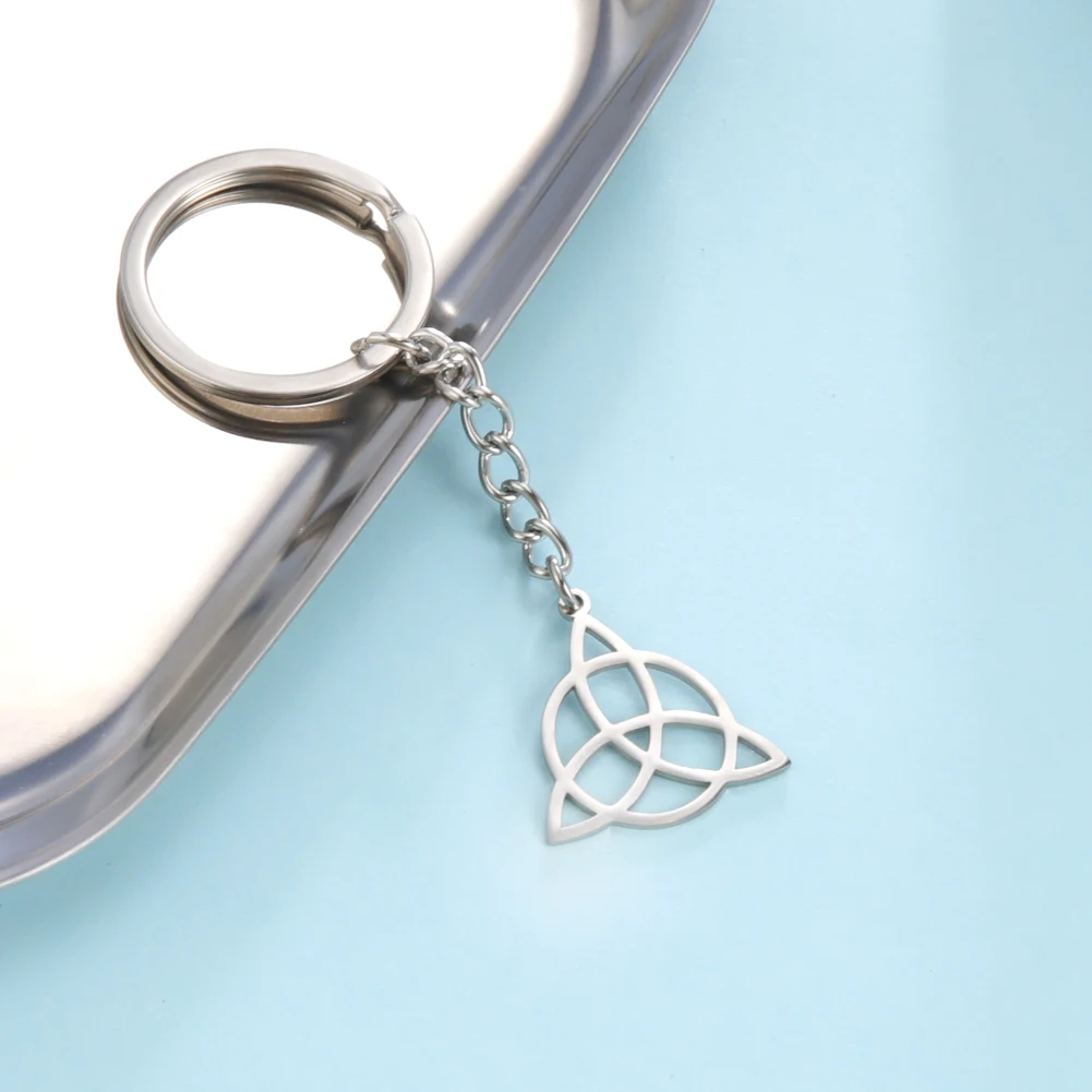 My Shape Брелок Wiccan Witch Knot из нержавеющей стали для мужчин и женщин брелок ключей